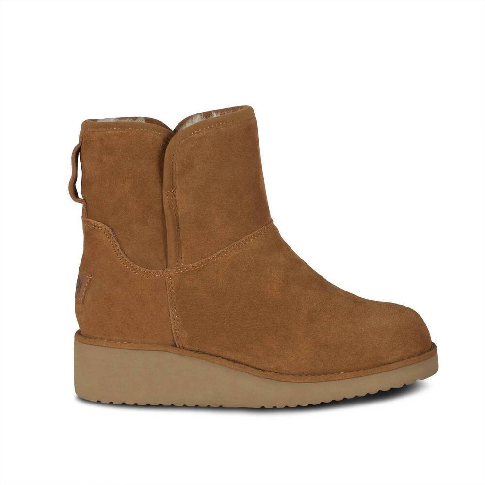 NEW CLOUD NINE women's wedge boot in chestnut